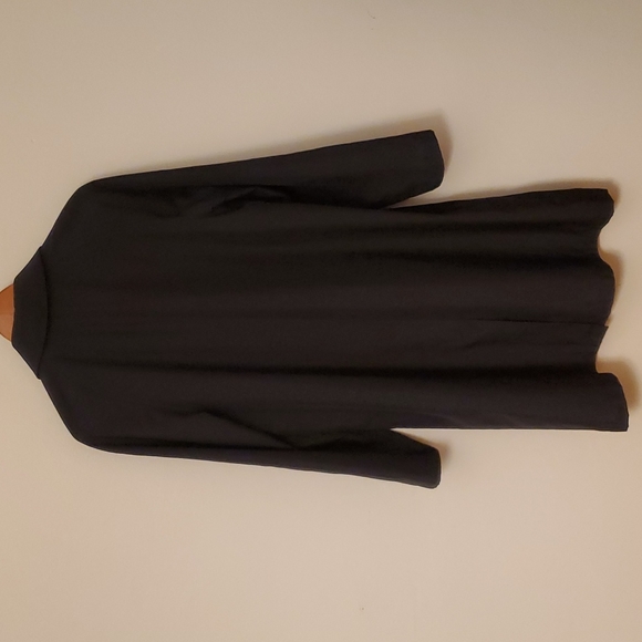 City DKNY black trench coat with hidden button closure - Picture 5 of 8